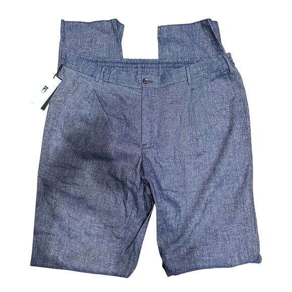 PT Torino Men's slim fit stretch‎ chambray pants size 54 NEW